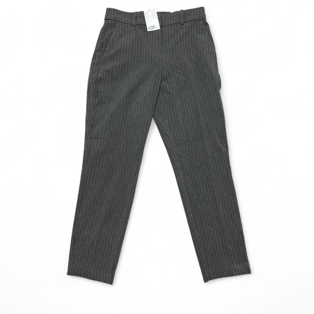 H&M Women's Black Pinstripe Cropped Pants